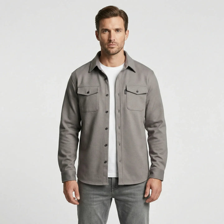 Overshirt med lange ermer og brystlommer - Pablo