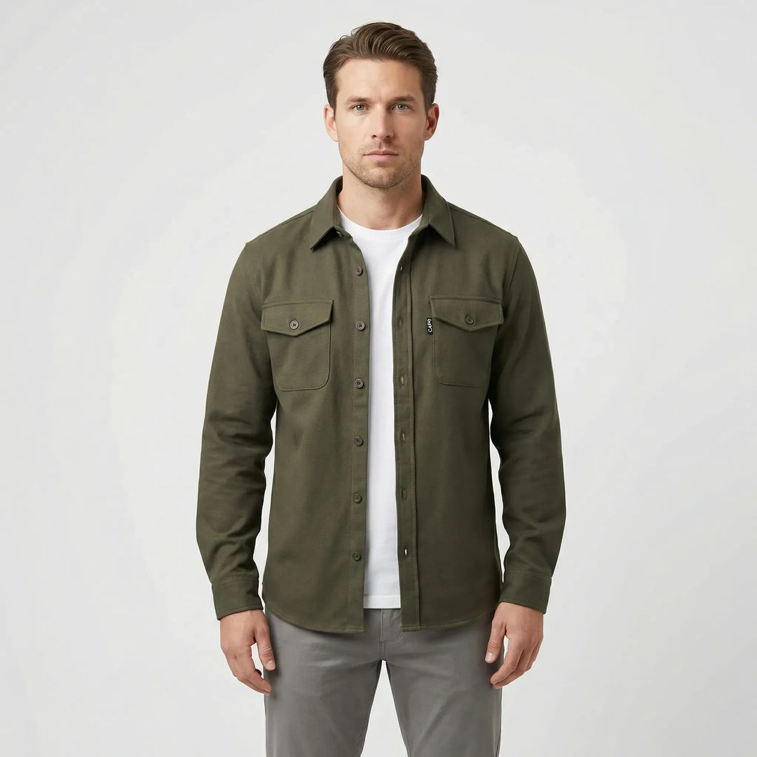 Overshirt med lange ermer og brystlommer - Pablo