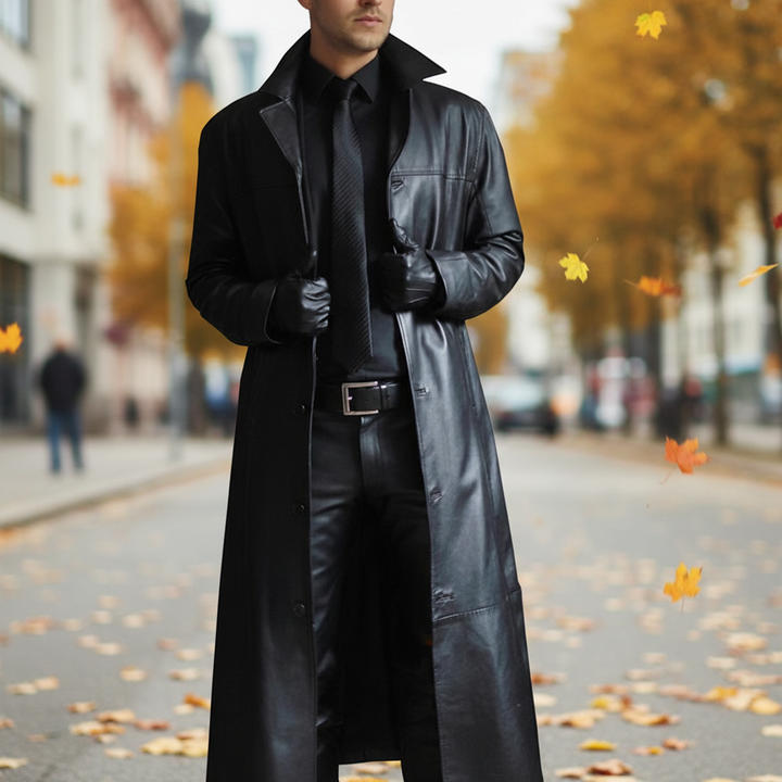 Lang Skinnjakke - Anton