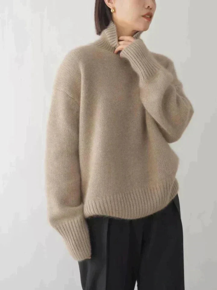 Luksus fin ull Turtleneck Sweater for Kvinner
