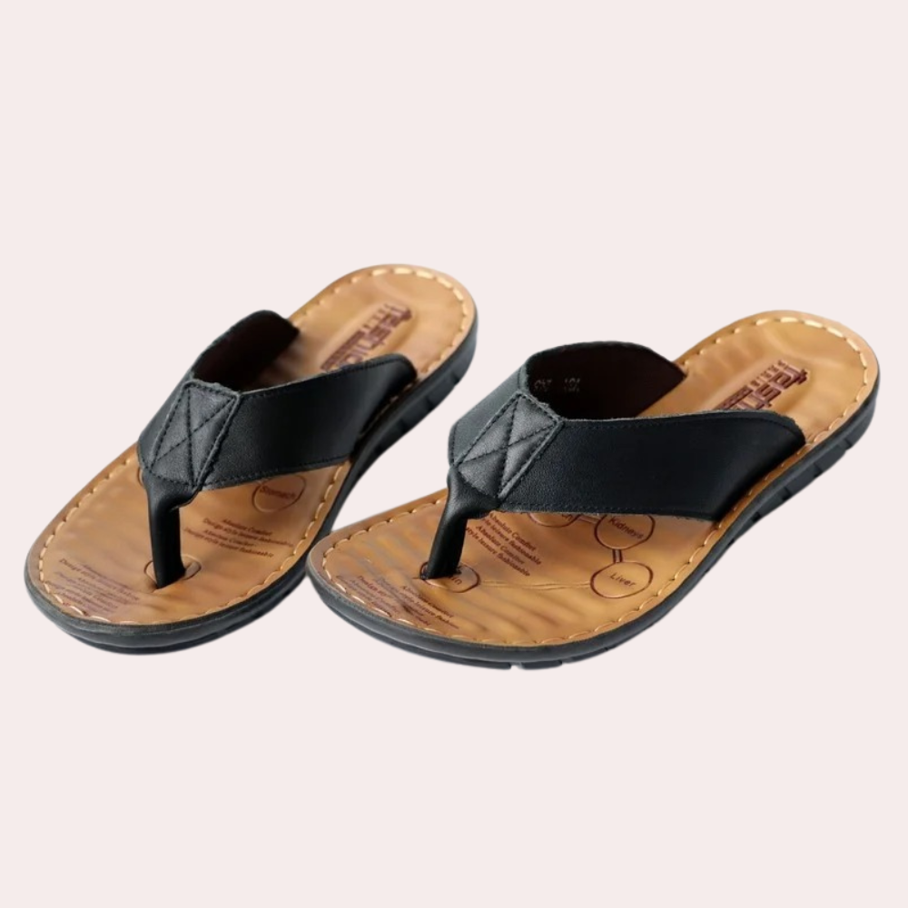 Herres lær casual slippers