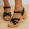 Elegante Gladiator Sandaler med Kraftig Helle