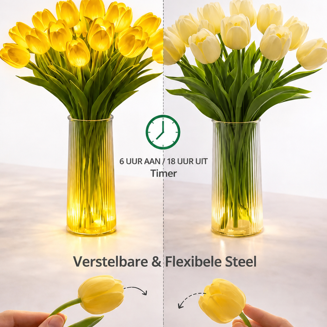 Koselig LED-blomsterlampe for varmt, stemningsfullt lys