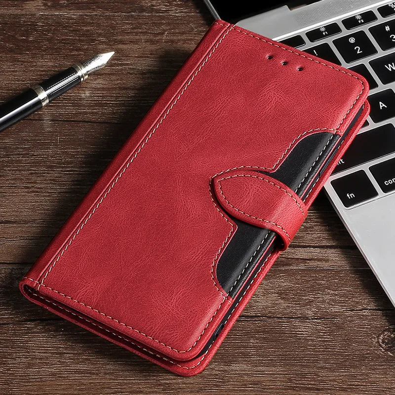 LuxurCase | Magnetisk Skinnetui for iPhone med Kortholder
