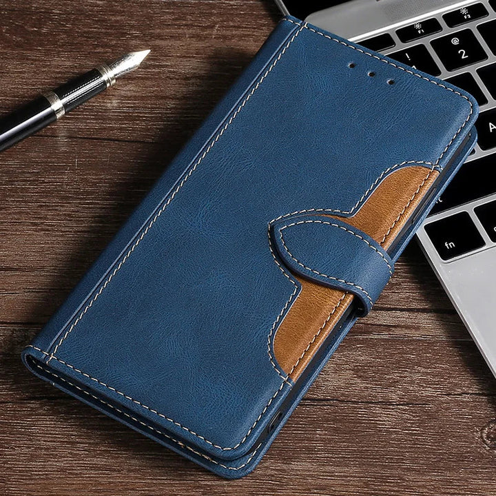 LuxurCase | Magnetisk Skinnetui for iPhone med Kortholder