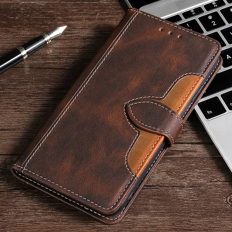 LuxurCase | Magnetisk Skinnetui for iPhone med Kortholder