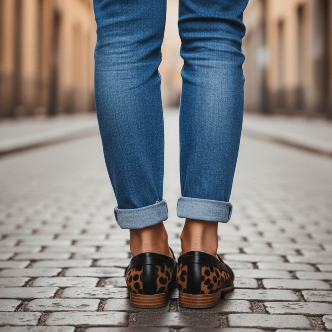 Loafers til dame med spiss tå – klassiske flate mokasiner