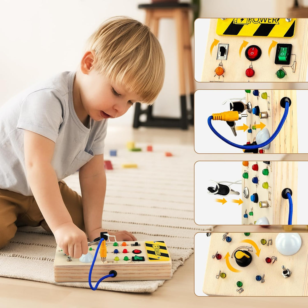Montessori LED-aktivitetsbrett – lær gjennom lek