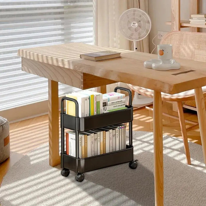 BookRacer – Mobil bokvogn med 2 hyller