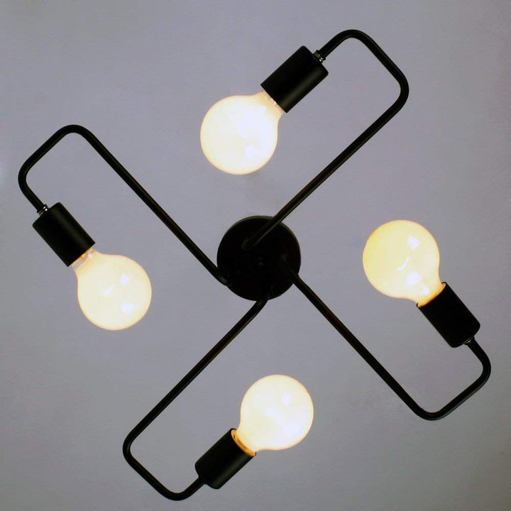 Silva Vintage LED-Taklampe i Industriell Stil for Stuen, Metall, 5 Farger