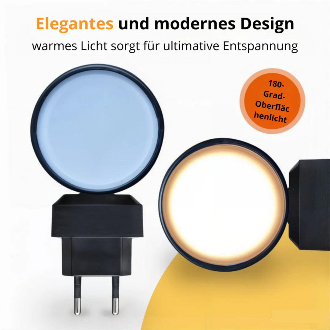 Nattlampe i Bauhaus-design - dimbart LED-lys
