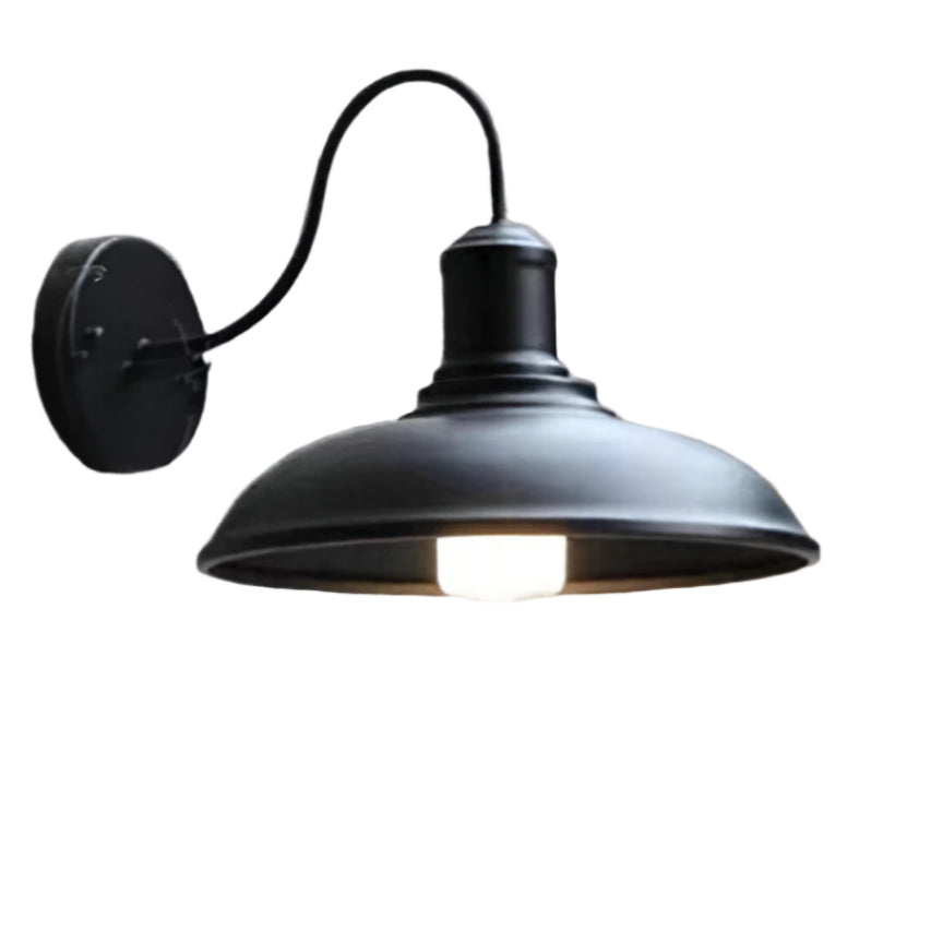 Vintage Industriell Utendørs Vegglampe i Jern LED 1 Lyskilde