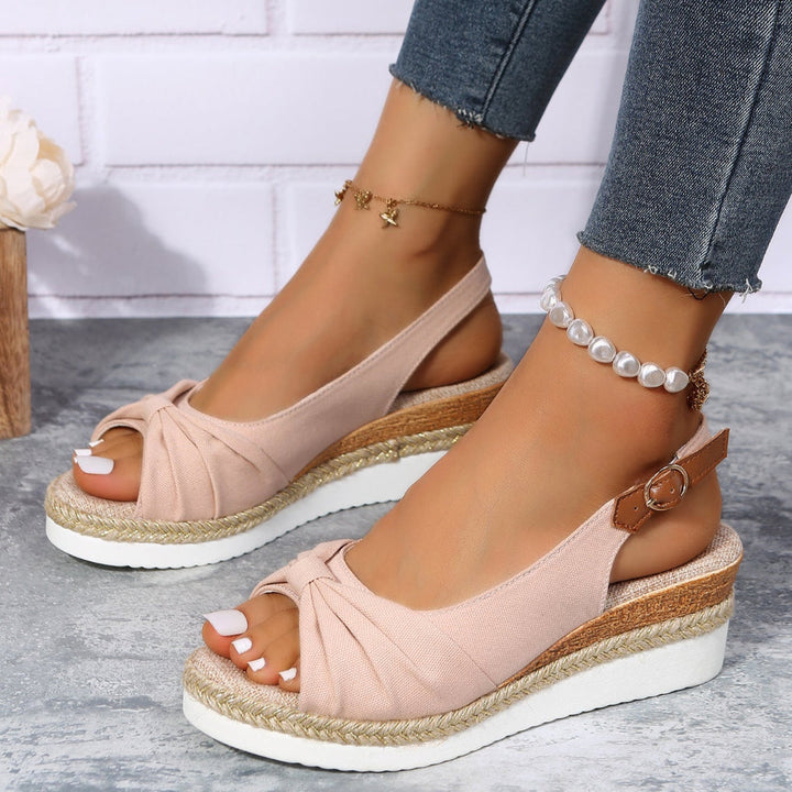 Fasjonable Open-Toe Wedge Sandaler for Kvinner Hev Din Sommerstil med Komfort og Eleganse