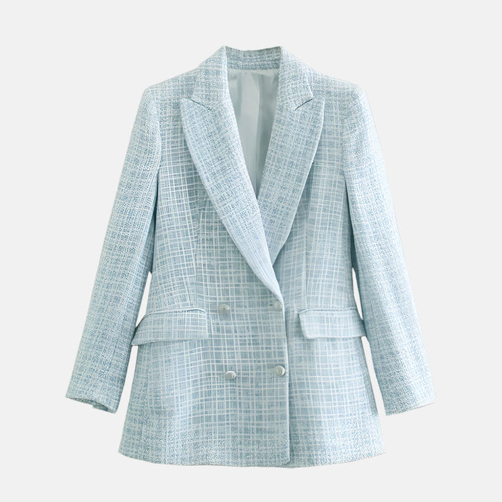 Elegant Tweed Blazer for Kvinner Tidless Sofistikasjon for Hver Anledning