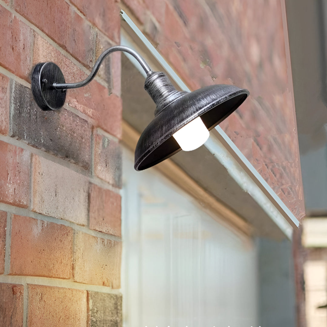 Vintage Industriell Utendørs Vegglampe i Jern LED 1 Lyskilde