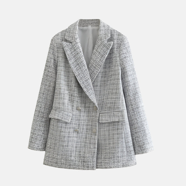 Elegant Tweed Blazer for Kvinner Tidless Sofistikasjon for Hver Anledning