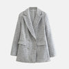 Elegant Tweed Blazer for Kvinner Tidless Sofistikasjon for Hver Anledning