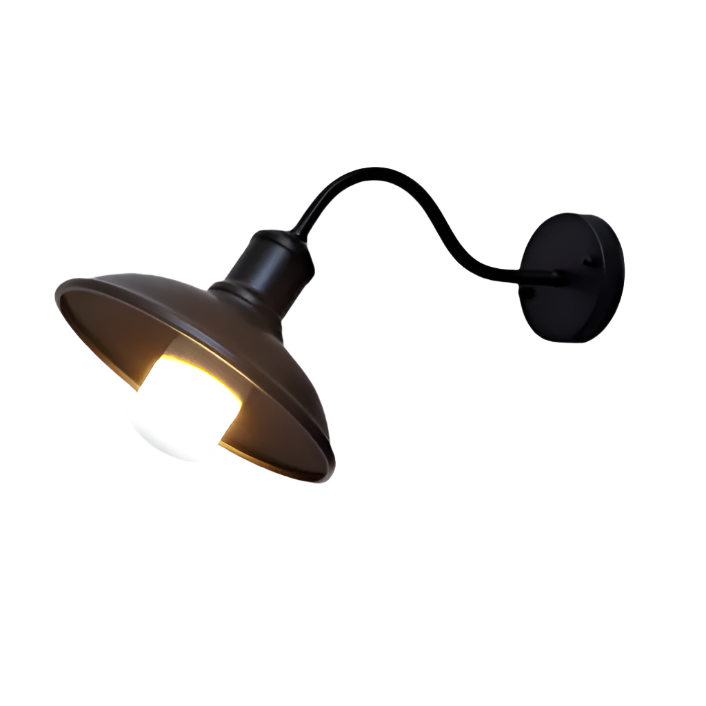 Vintage Industriell Utendørs Vegglampe i Jern LED 1 Lyskilde