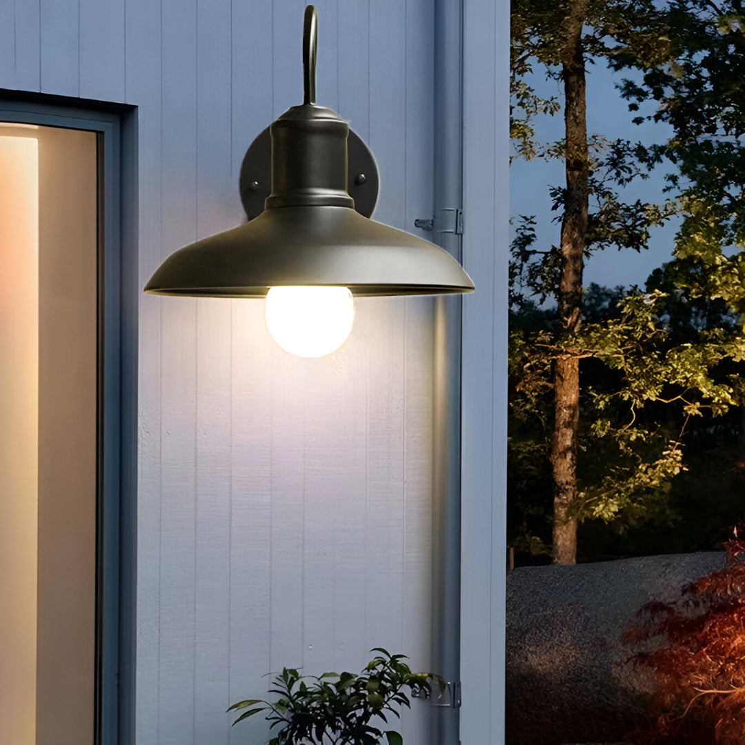 Vintage Industriell Utendørs Vegglampe i Jern LED 1 Lyskilde