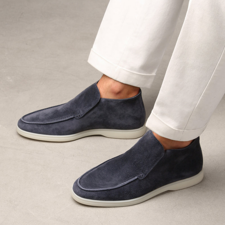 Elegant Kalv Suede Menns Loafer Understated Sofistikasjon for Hver Anledning