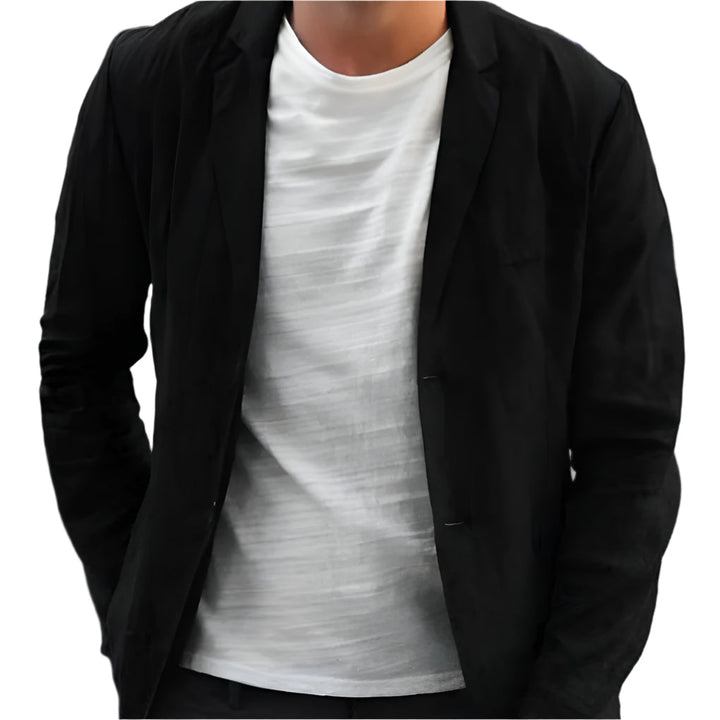 Elegant og Casual Menns Leinen Blazer for Hver Anledning