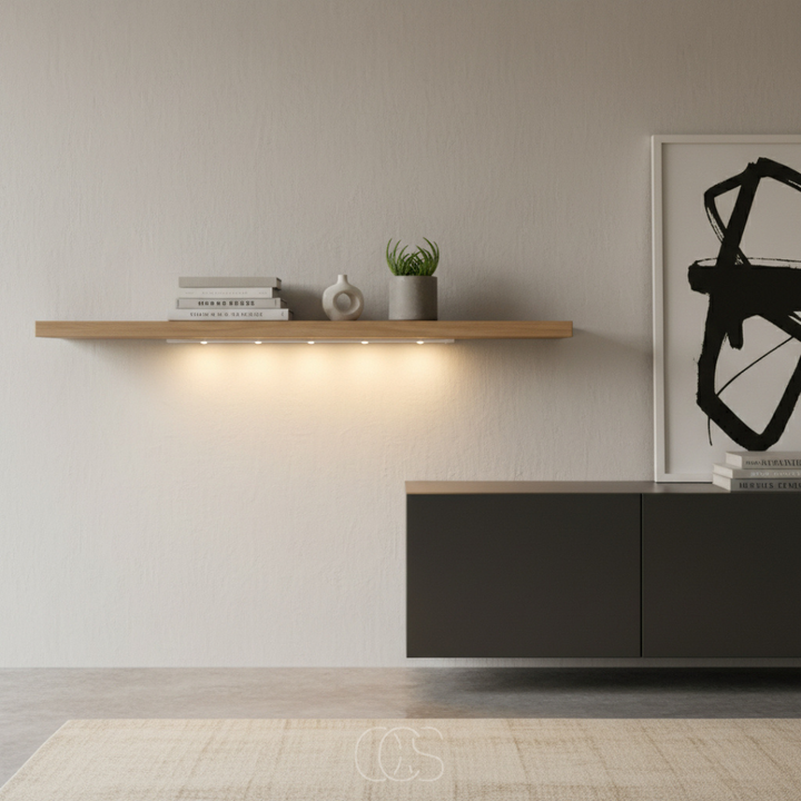 Trådløst LED-skapbelysning med bevegelsessensor - magnetisk og selvklebende