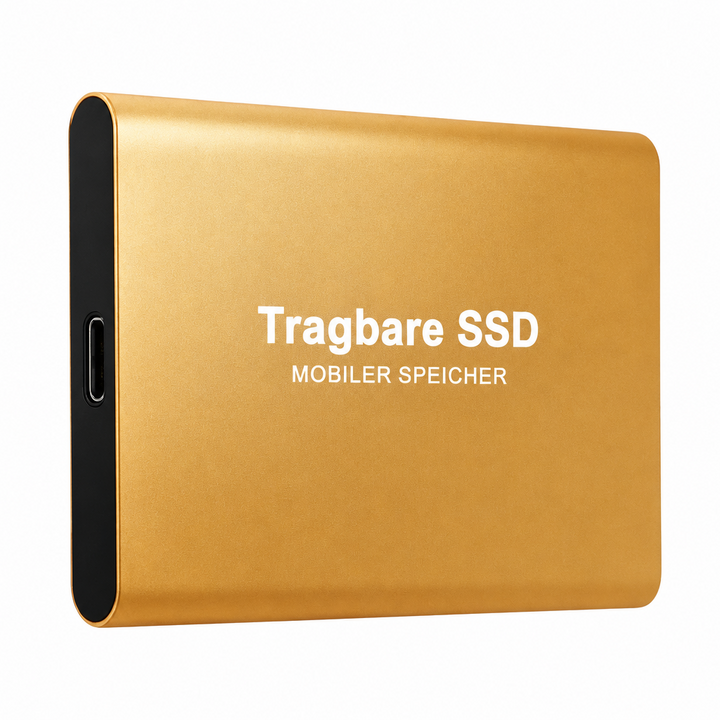 Bærbar 30 TB SSD med robust kabinett