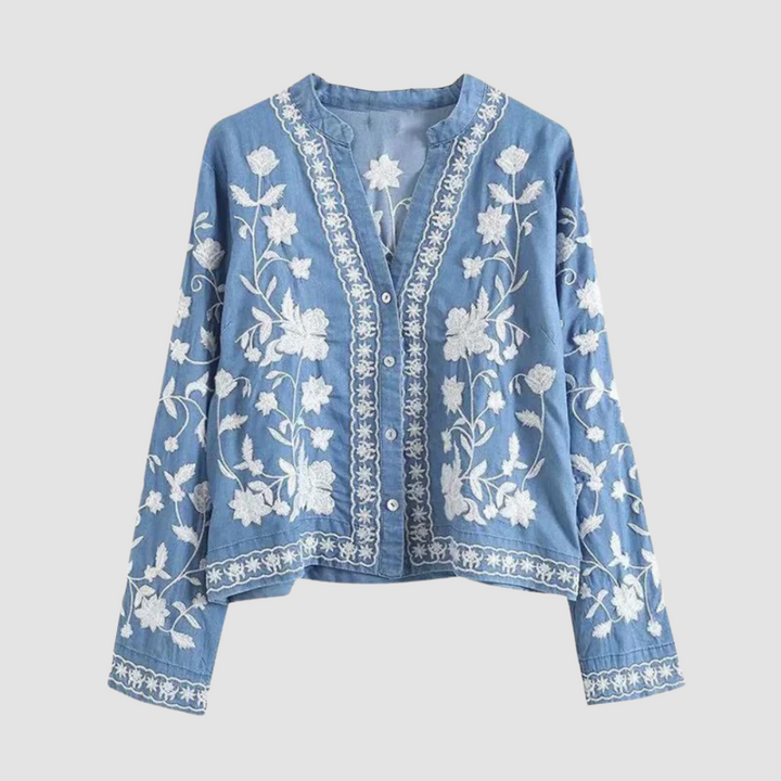 Bohemsk Brodert Dame Cardigan