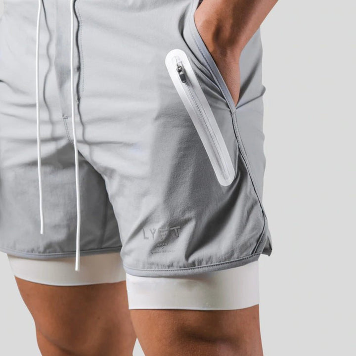 2-i-1 Sport- og Treningsshorts Herrer