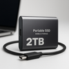 Ekstern SSD 2TB – USB-C, opptil 1050 MB/s