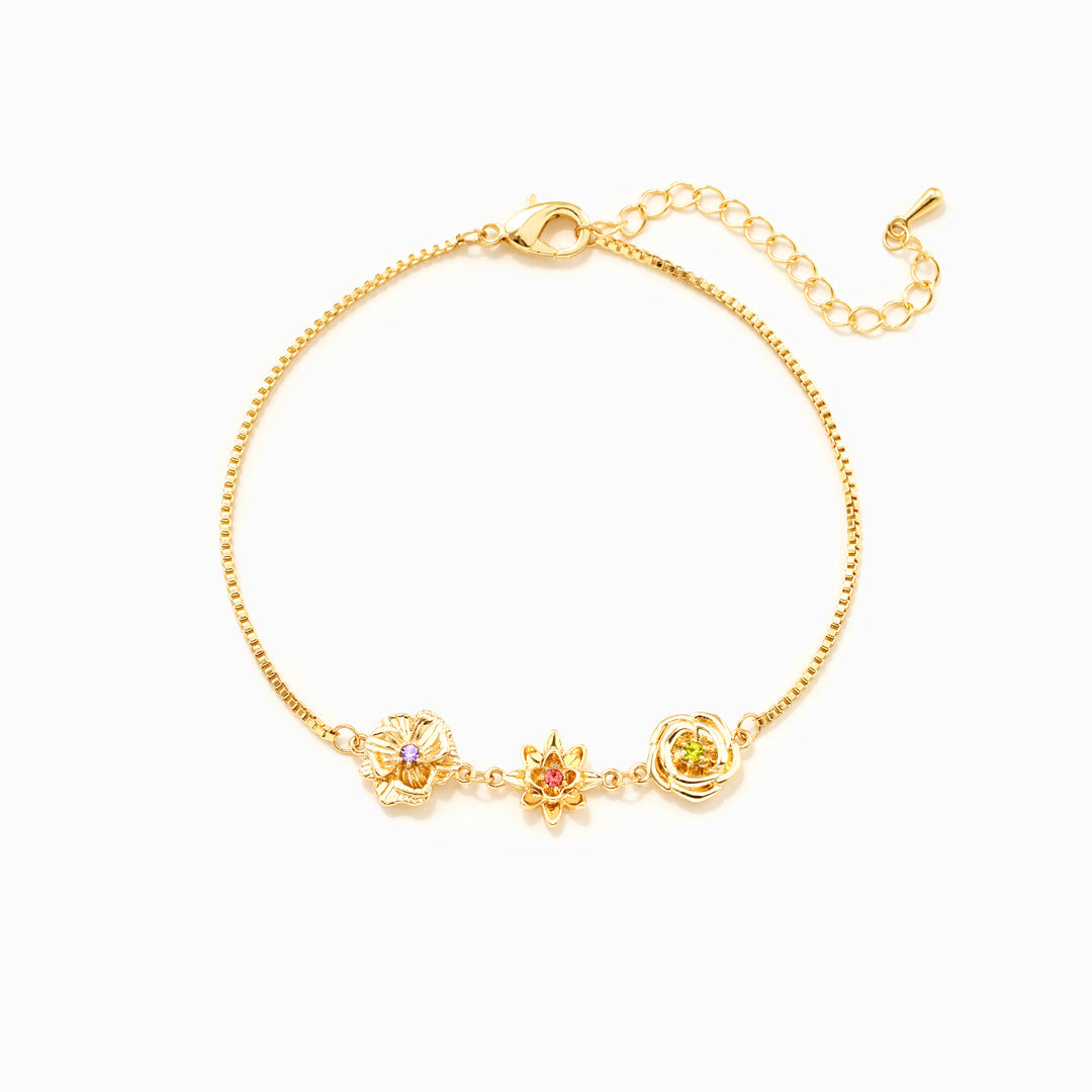 Fødselsblomst-armbånd – én blomst per barn