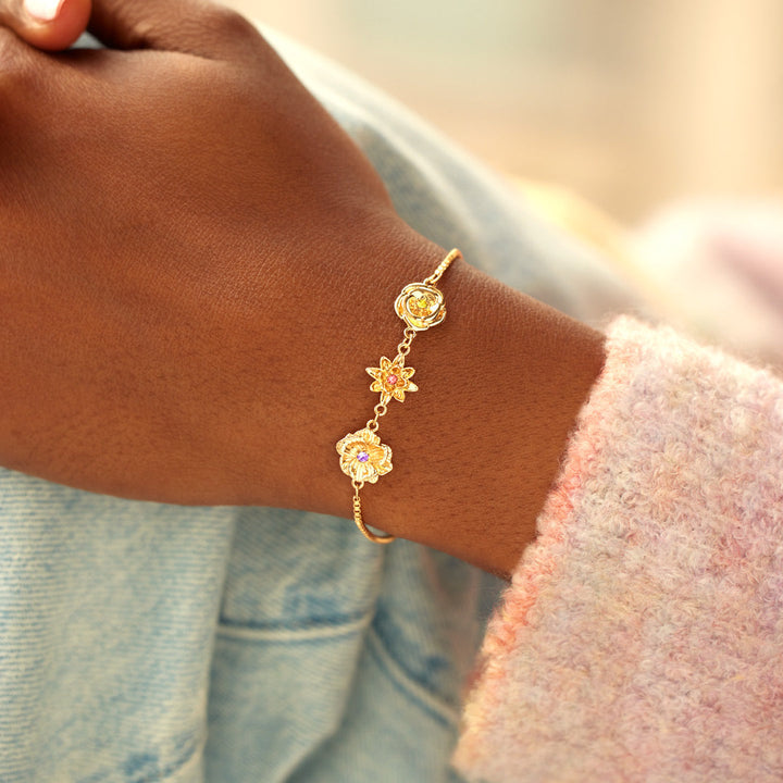 Fødselsblomst-armbånd – én blomst per barn