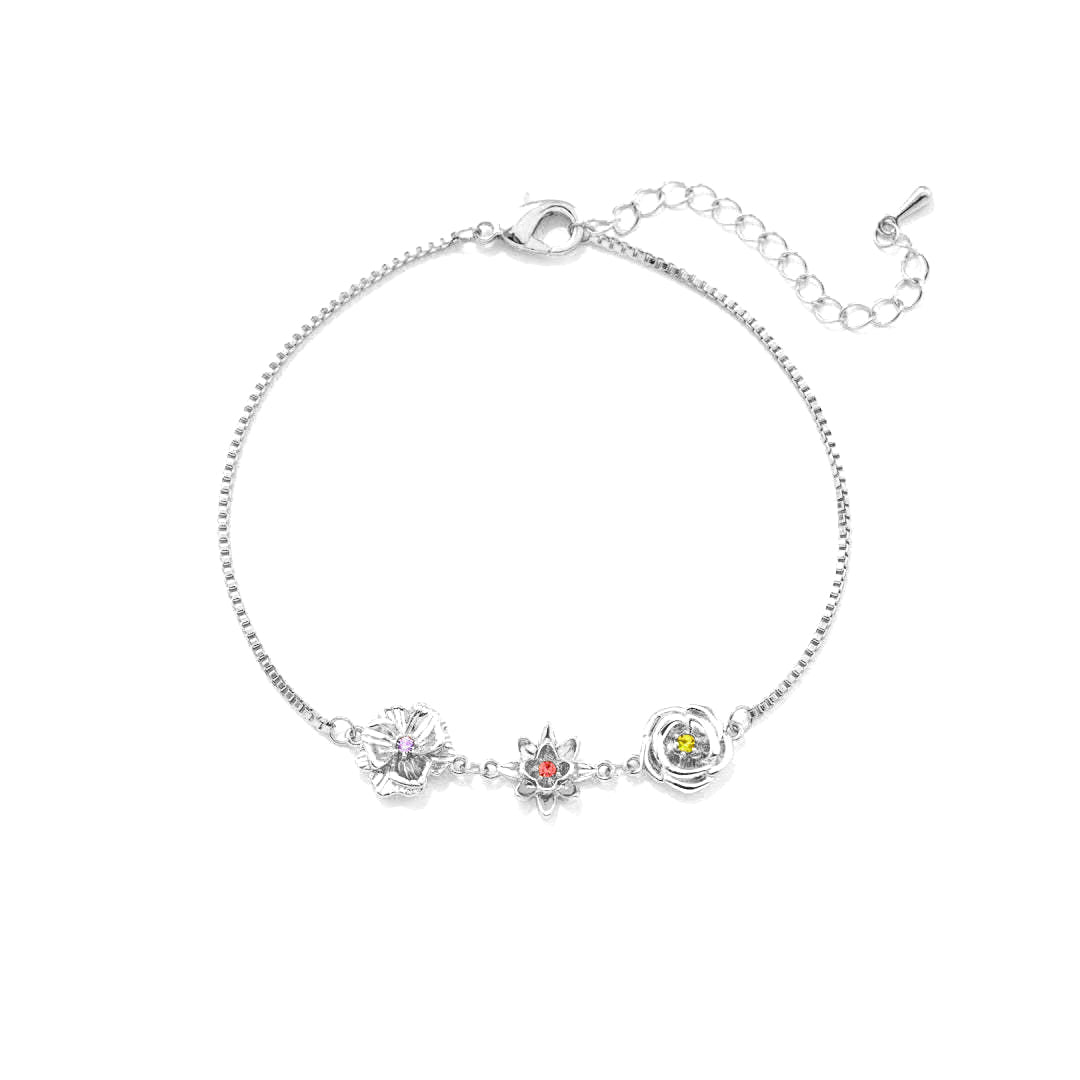 Fødselsblomst-armbånd – én blomst per barn