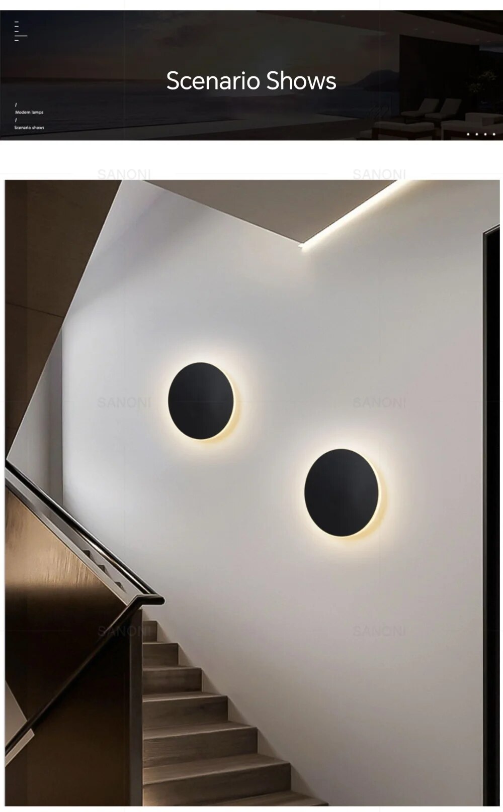 Moderne LED-vegglampe – Lumeo
