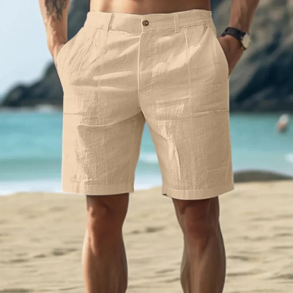 Casual Leinen Herre Shorts