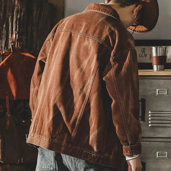 Denim Menns Jakke Klassisk Stil Møter Modern Komfort