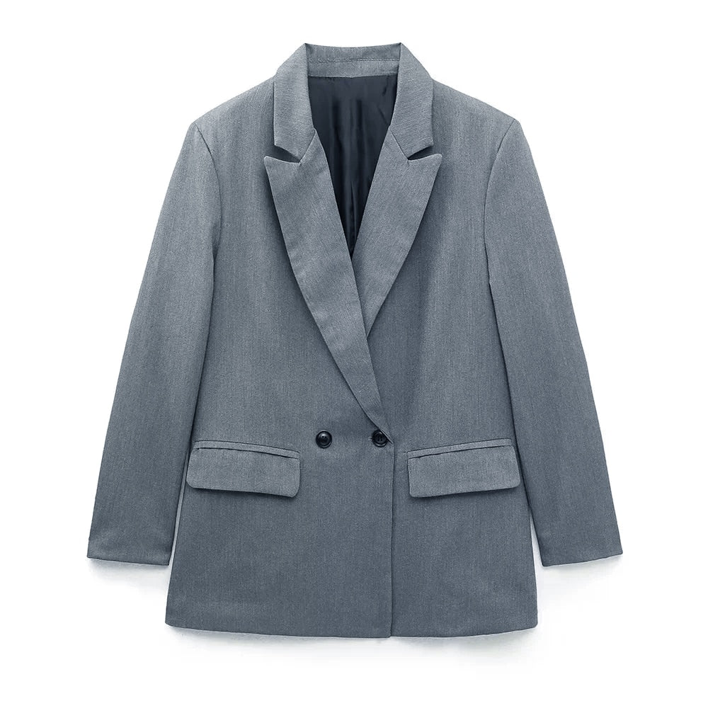 Elegante Double-Breasted Blazer for Damer