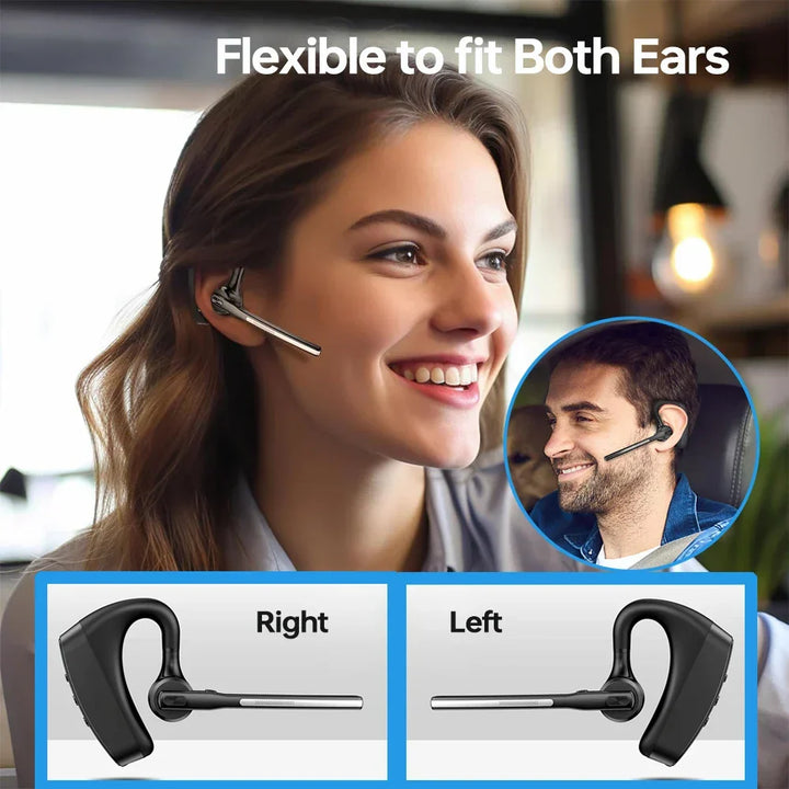 Bluetooth-headset med støyreduksjon og doble mikrofoner – Orivo