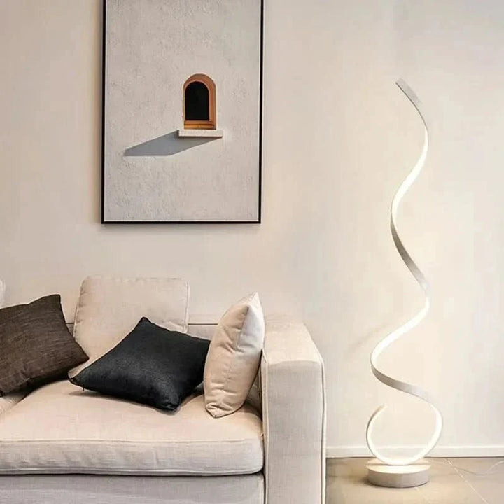 Istanbul spiral LED-gulvlampe – Energisparende belysning, elegant design
