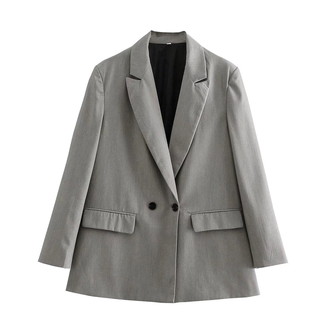 Elegante Double-Breasted Blazer for Damer
