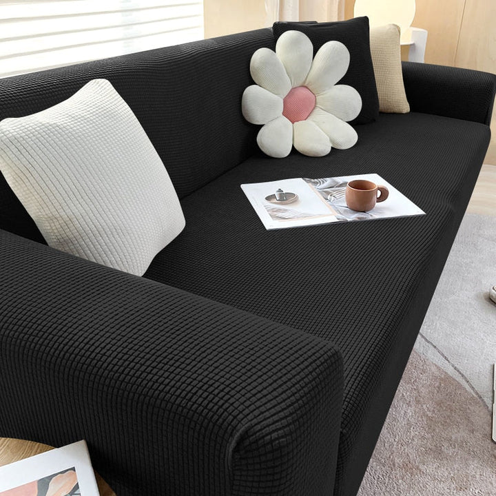 Teksturert Stretch Sofa Trekk Ikkeslip Sofa Beskyttelse