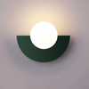 Moderne LED-vegglampe i geometrisk halvsirkelstil