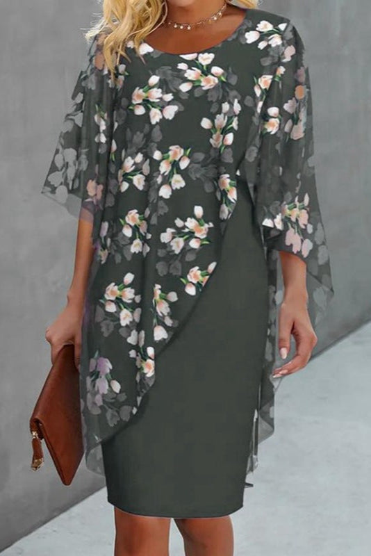 Elegant Blomsterkjole for Kvinner