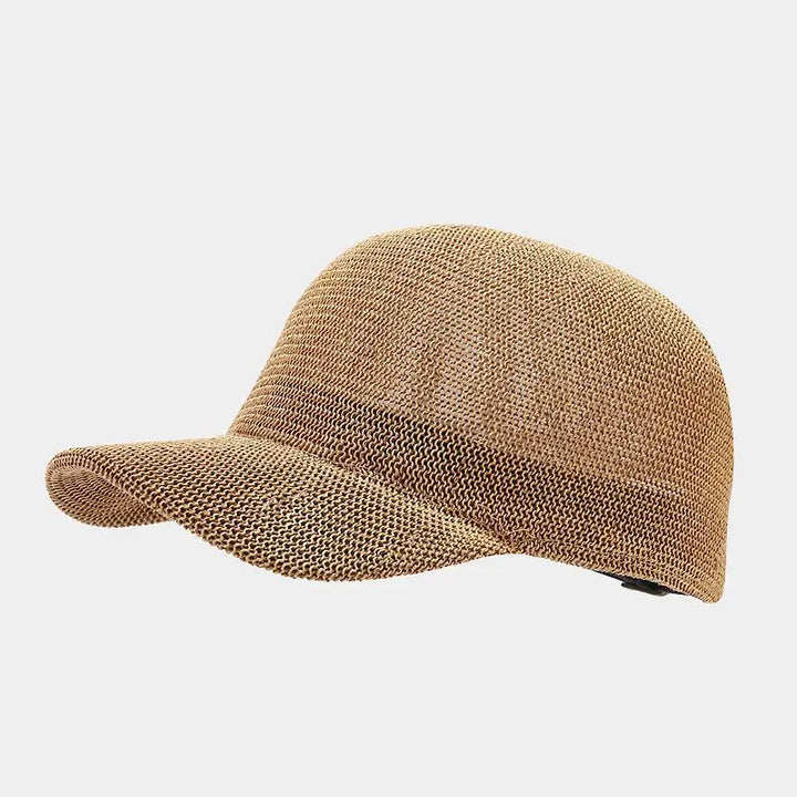 Motehette Flettet Solhatt med Bred Skygge - SunWeave-Stil