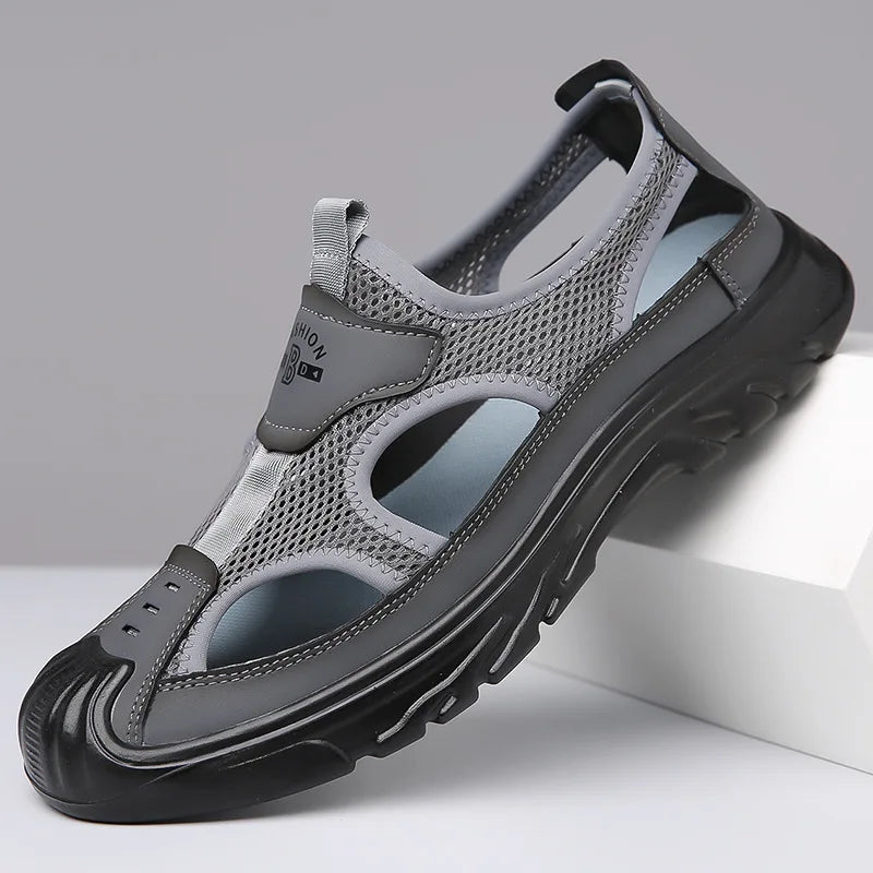 Pustende og Stilfulle Mesh-sandaler til Herre – Leon
