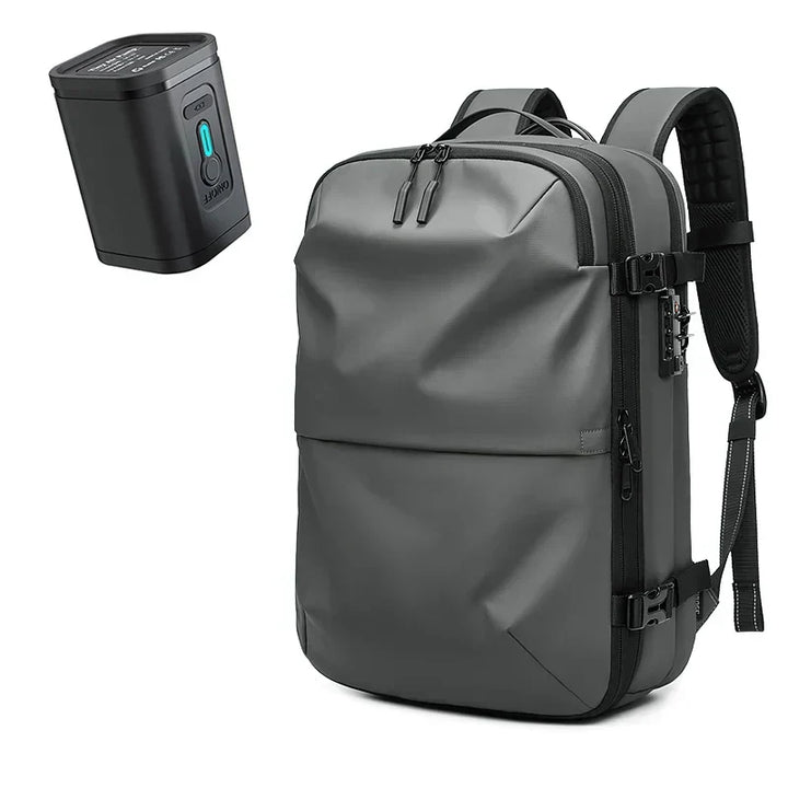ElitePack ryggsekk med luftkomprimering | Vanntett 60L ryggsekk for jobb og reise med vakuumkomprimeringsteknologi