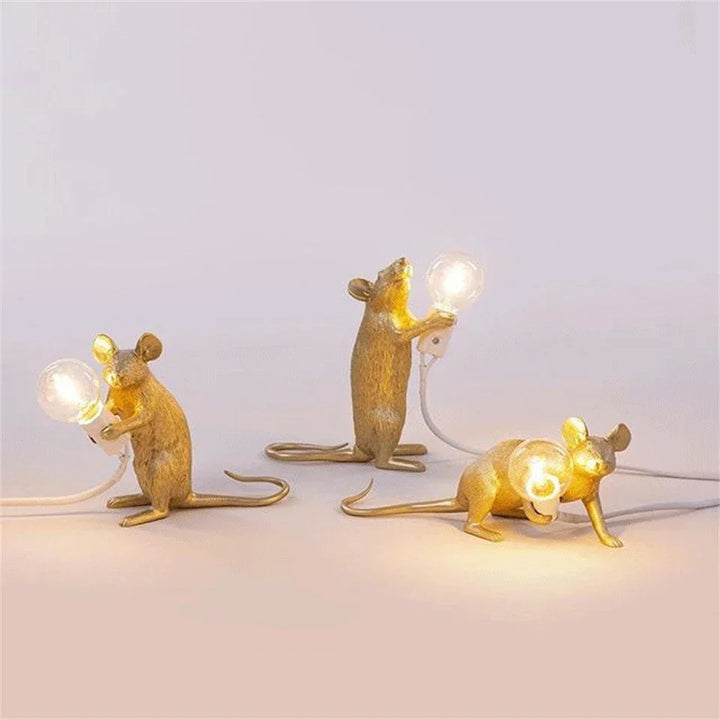 LumiMaus LED-Bordlampe | Muselampe i Moderne Art Deco-Stil for Stemningsfull Belysning
