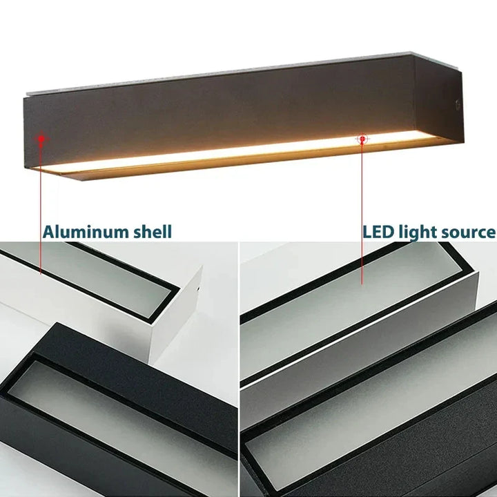 Solavella solcelle-vegglampe | 16 LED | Superlys og vanntett | For hage, balkong og husvegg | Varmhvit og kaldhvit