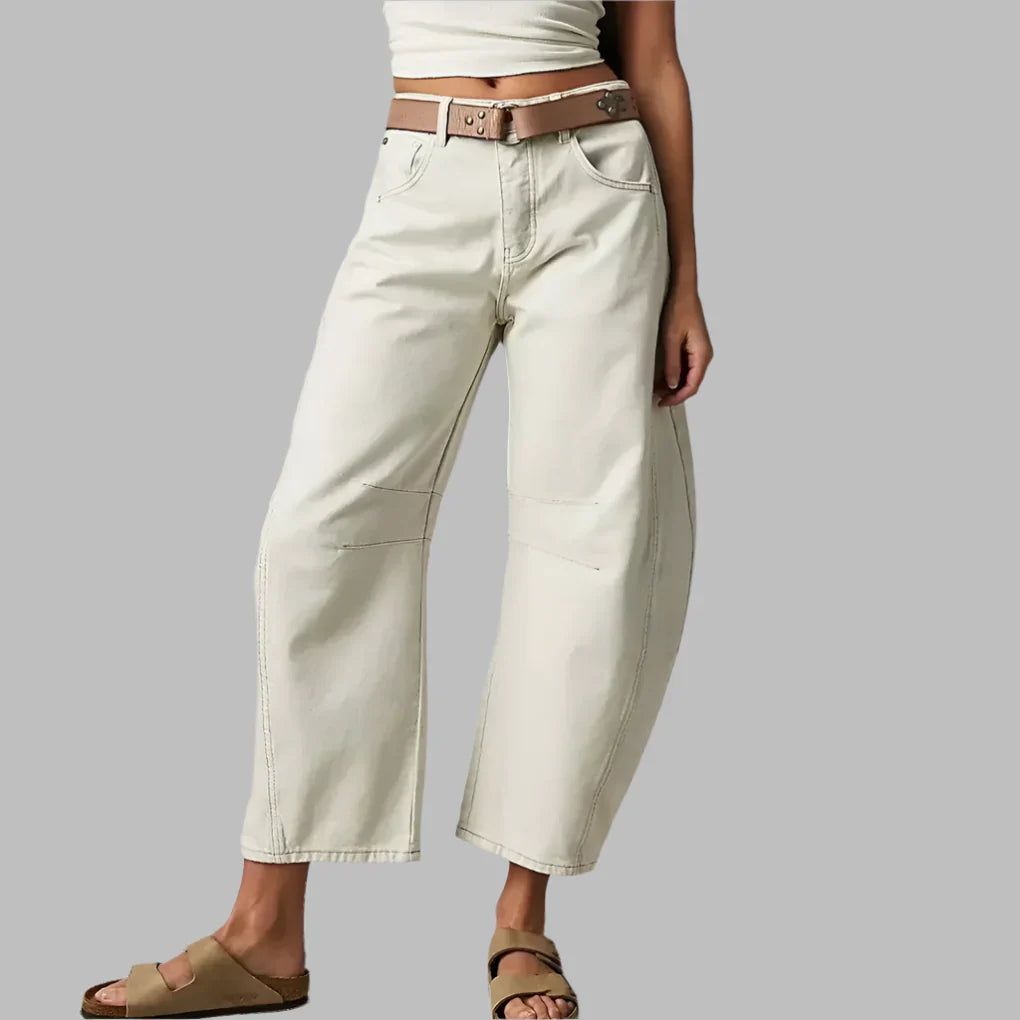Kvinners brede ben jeans