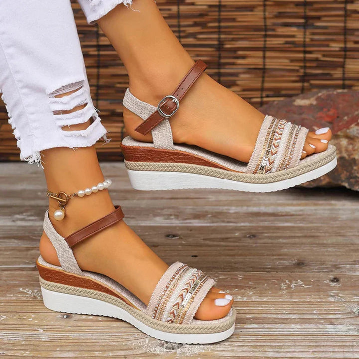 Kvinners Boho Stil Wedge Sandaler